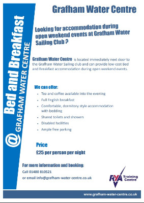 More information on Last call to book accommodation for Inlands at Grafham Water Centre Fri 4 and Sat 5 Oct 2019