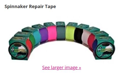 Spinnaker repair tape